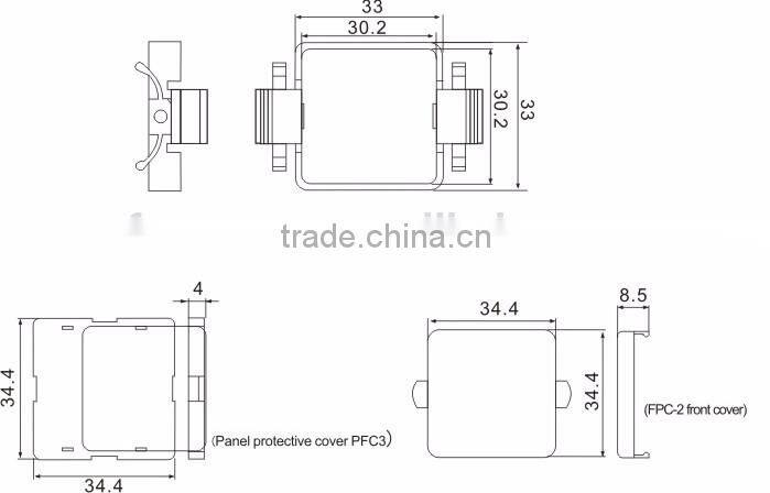 F&C FKP60 series three-color dual digital LCD display pressure sensor
