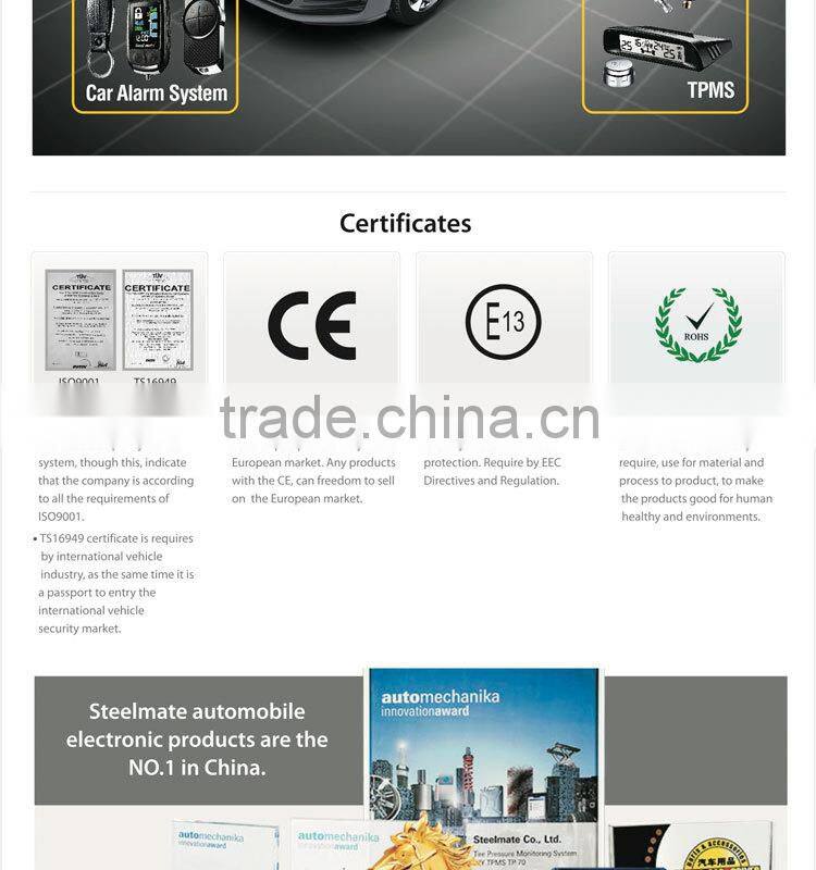 2015 SteelmateTP-S1 solar power tpms car hud display, tire pressure digital monitoring sensor, LED Monitor