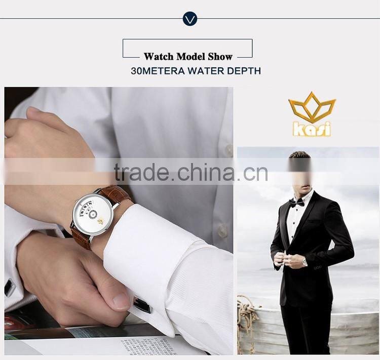 New fashion digital second dial water resistant stainless steel alloy watch case quartz wrist watch Y011