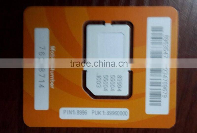 2FF/3FF/4FF GSM SIM Card for Telecom and Operator