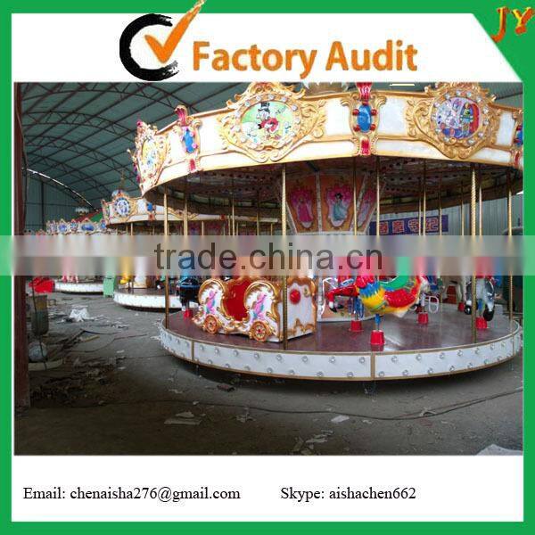 Competitive price new design attractive amusement park rides merry go round carousel for sale