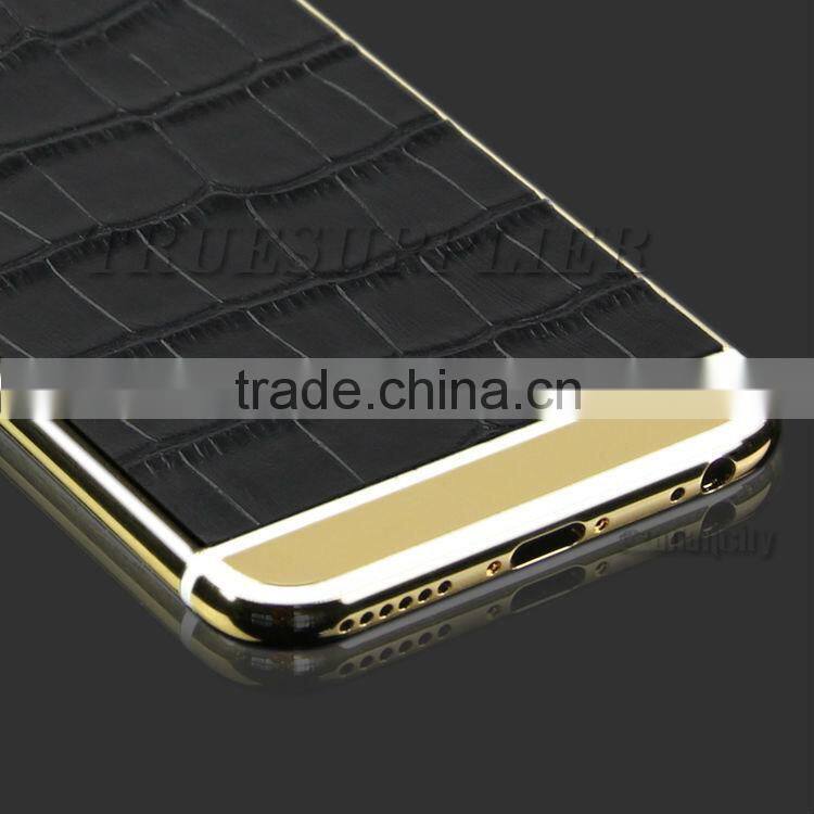 Real genuine leather for iphone 6s cover luxury custom