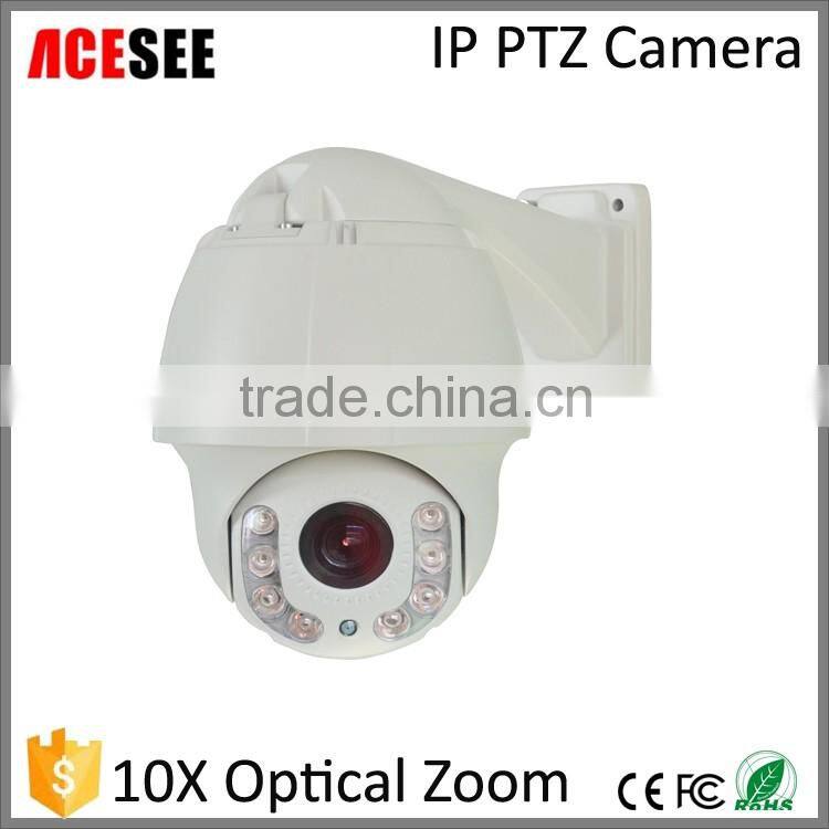 ACESEE 10x Optical Zoom PTZ Camera IR 2MP 1080P Outdoor Mini High Speed Dome IP Camera