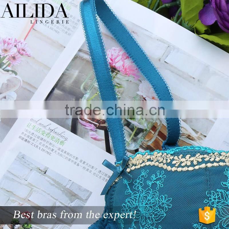 Womens Push Up Bra Set Pattern Underwear Lace Flower Sexy Underwire Bra