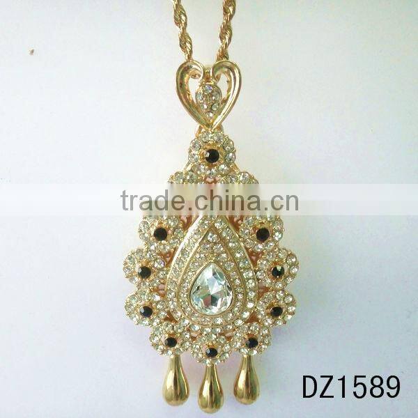saudi gold tassel necklace large size jewelry