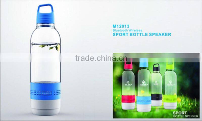 Surround Stereo Waterproof Wireless Bluetooth Speaker, Sports Water Bottle with LED Light