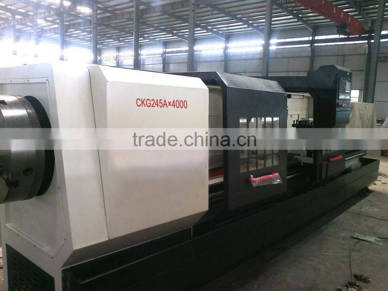 double chuck lathe CKG245A large diameter pipe threading machines/pipe cutting machines