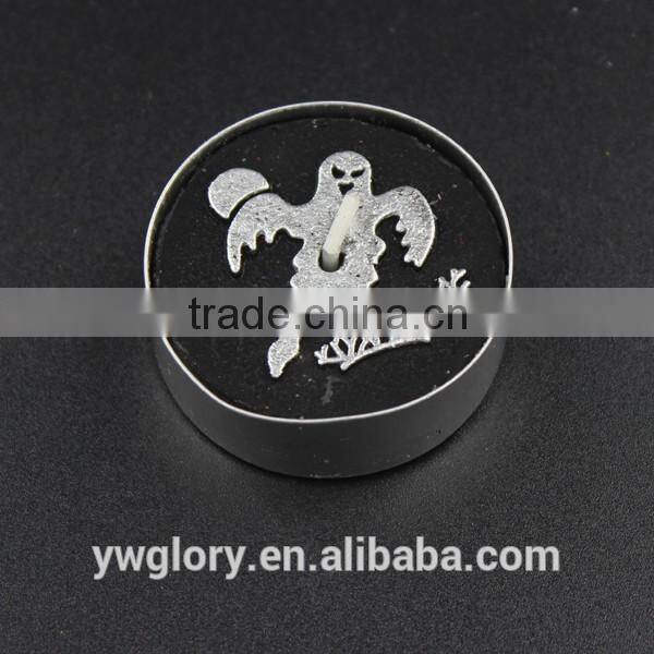 Black and sliver glitter halloween Tea light, halloween spider light, witch and ghost tea light