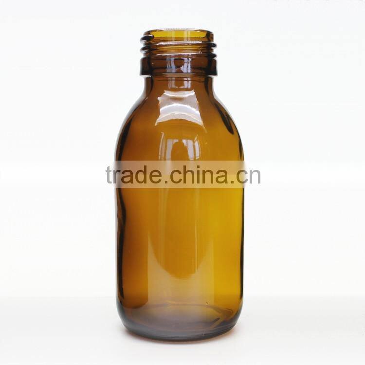 100ml amber pharmaceutical glass bottle