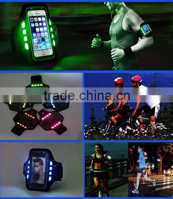 2015 Hot Selling Glowing Mobile Phone Armlet