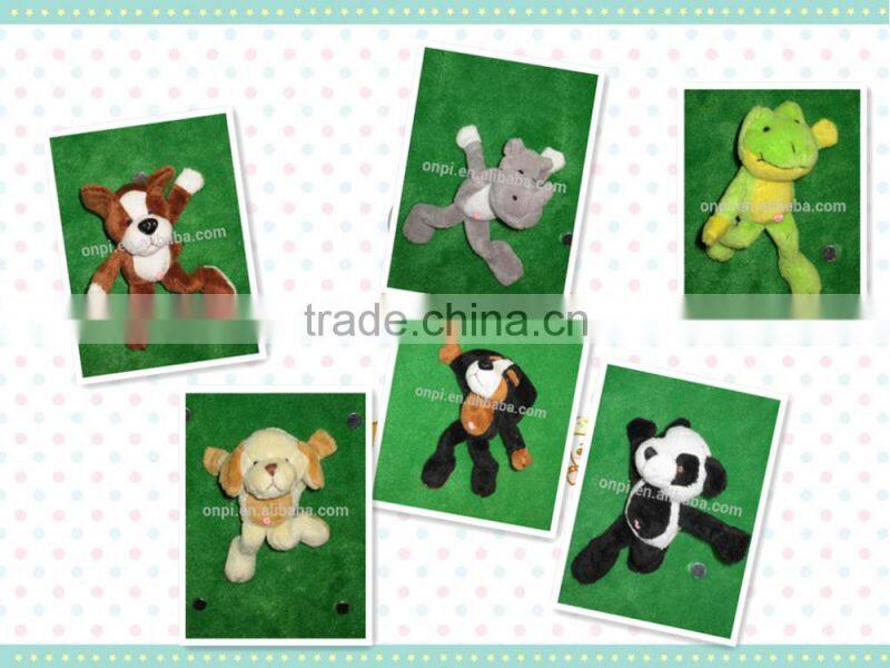 Hot sell animal plush bookmark toy, lovely stuffed animal book