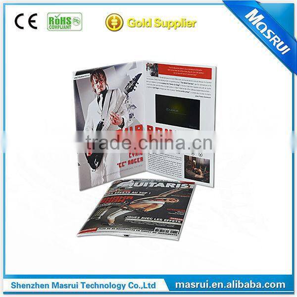 China Supplier Premium Qulity 4.3 " LCD Screen video Wedding Invitation Card