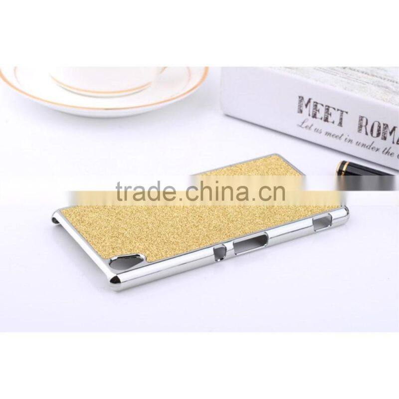 Glittery Powder Leather Plated PC Case for Sony Xperia Z4, PC Case for Sony Xperia Z4,Case for Xperia Z4