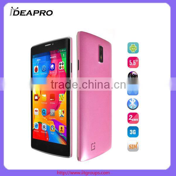 2014 new products 5.5inch MTK6572 dual core Mijue G6 smart phone