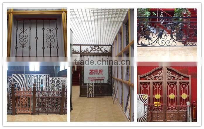 Wholesale price cheap decorative wrought iron fence panels for garden