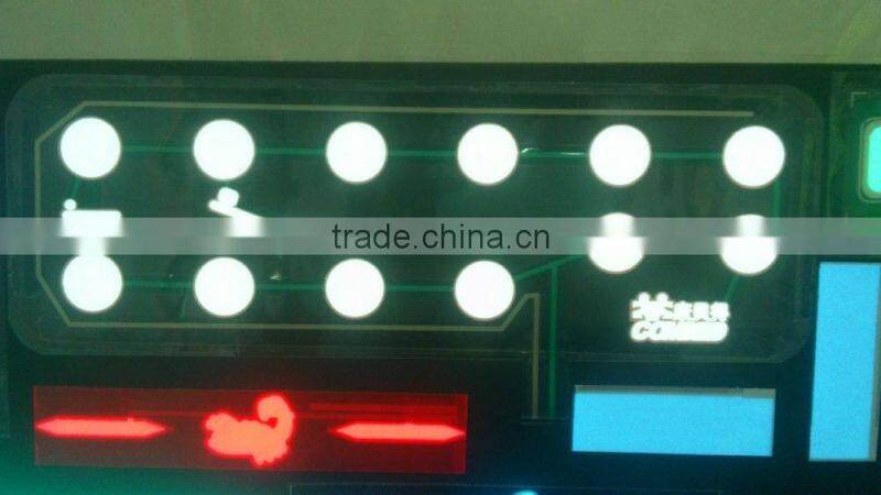 membrane switch with EL panel