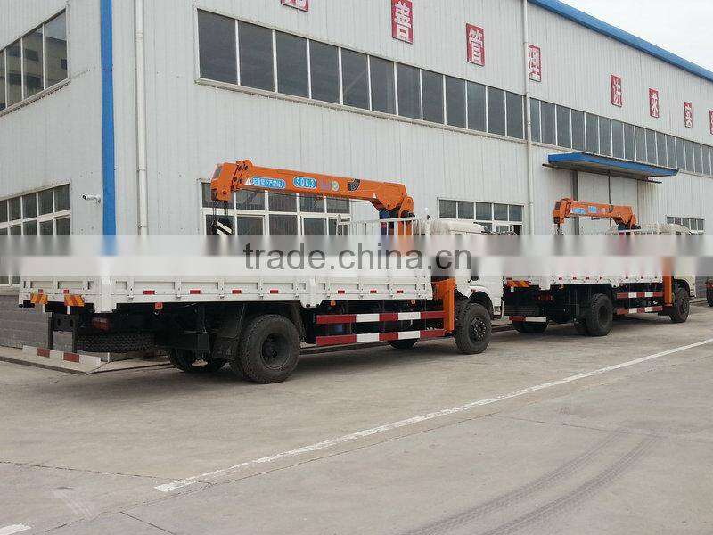 6.3ton loading crane truck mounted, Model No.: SQ6.3S3, hydraulic crane with telescopic arms