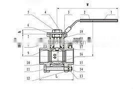 Stainless Steel Butt Welded 3pc Ball Valve