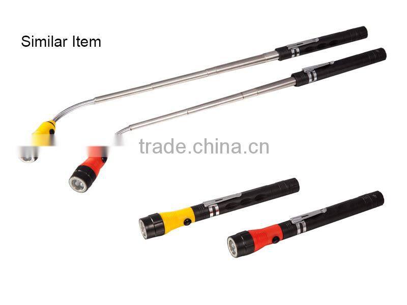 Magnetic pickup tool battery operated led light, flexible magnetic work light