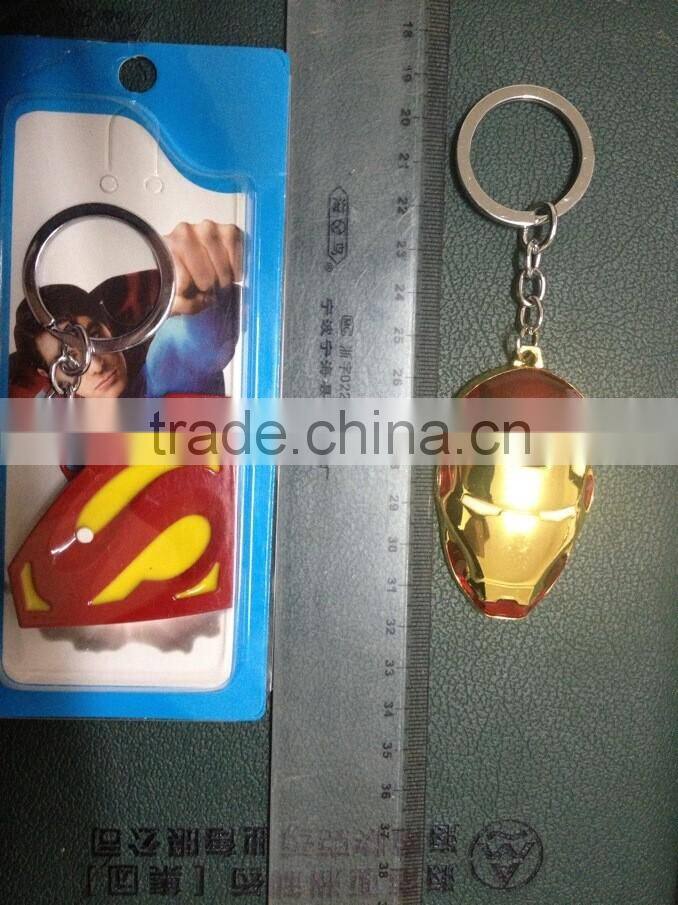 Batman Logo Pewter Keychain Superman Spider Man Mask Thor's Helmet Thor's Hammer avenger keychains marvel keychains