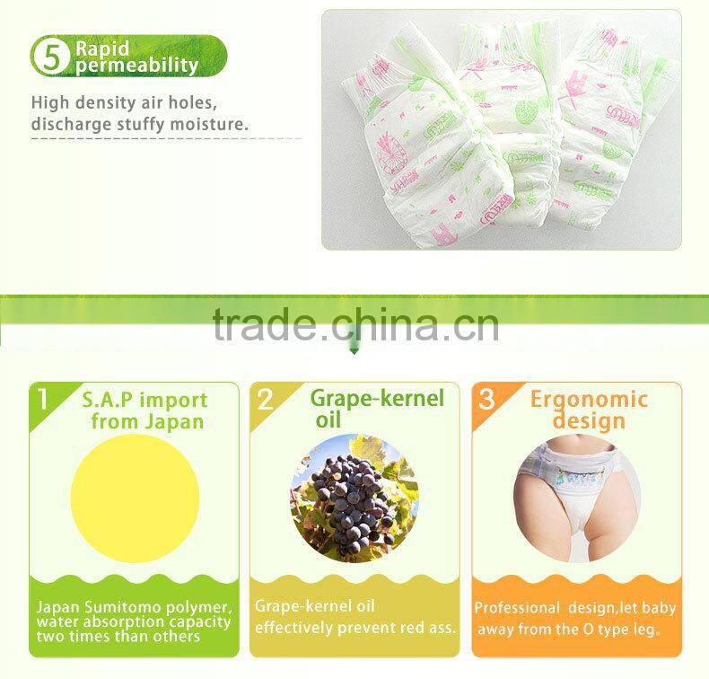 Popular classical cartoon pattern disposable baby diaper