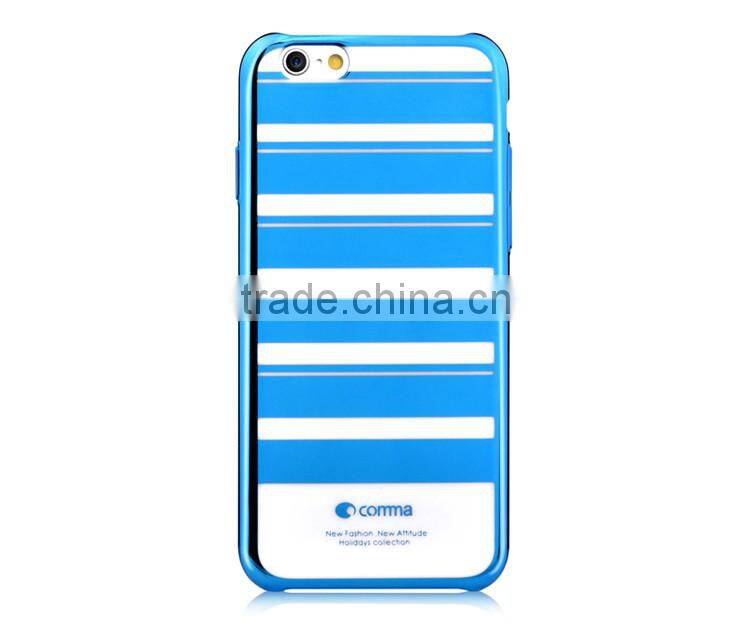 Luxury Anti-shock Full Protective Case Colorful Stripes Hard PC Case for iPhone 6/6s Plus
