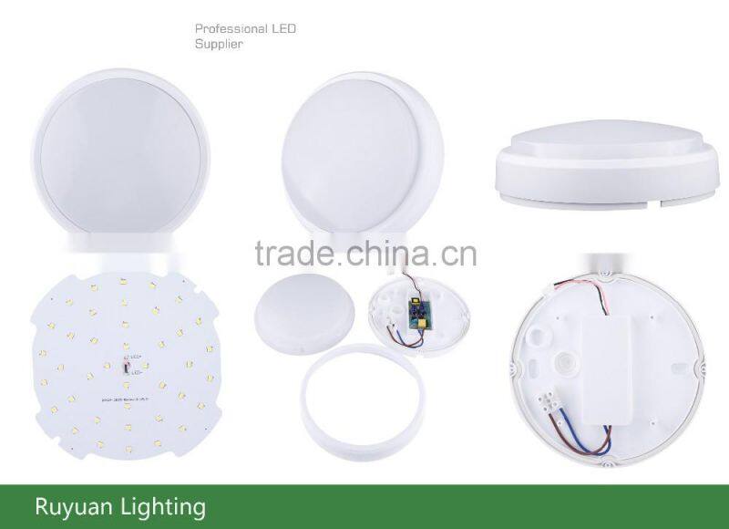 Round 12w 850lm bulkhead lamp