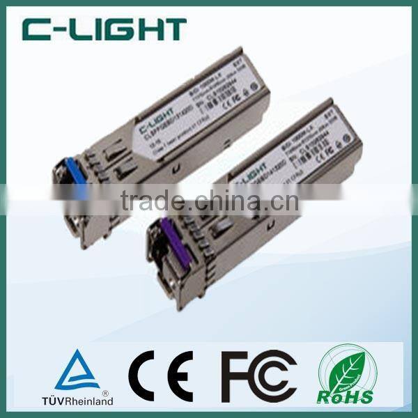 SFP 1000M BIDI Optic Transceiver 1.25G SFP BiDi 1000BX LC Simplex