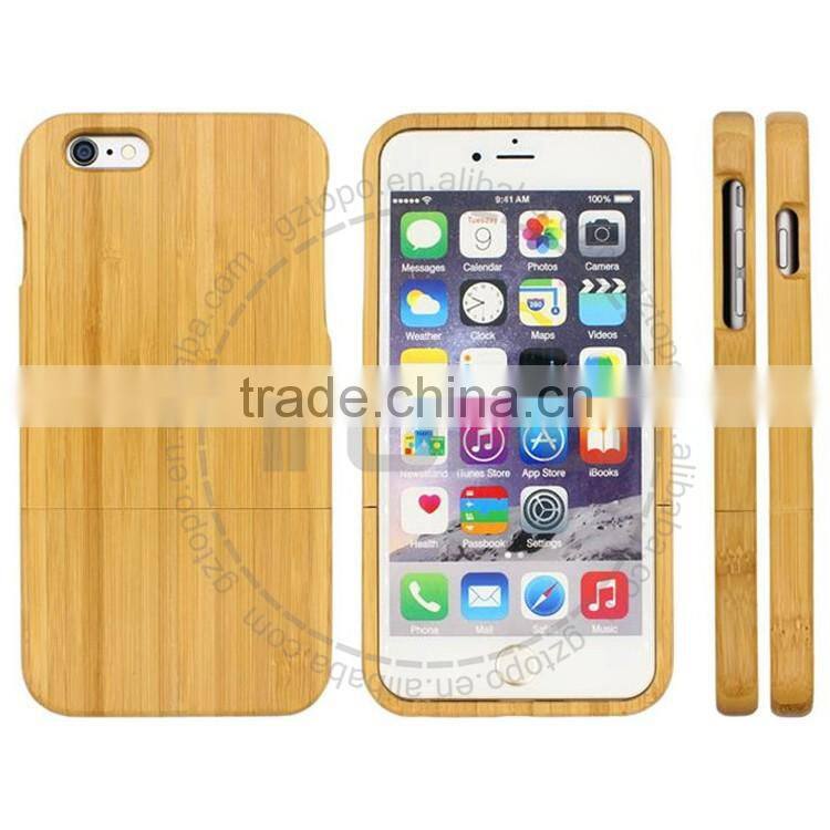 Real wood wooden Separated up and down The wooden shell phone case cover for iphone 6 6s plus