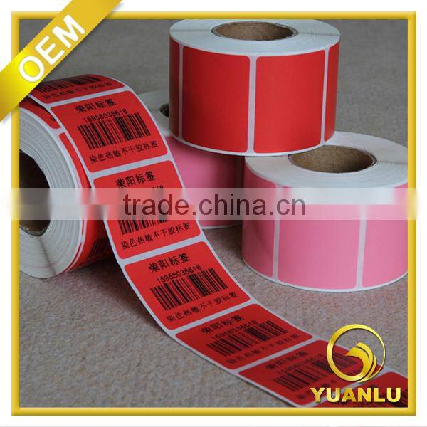 China factory heat sensitive paper adhevise sticker packing label