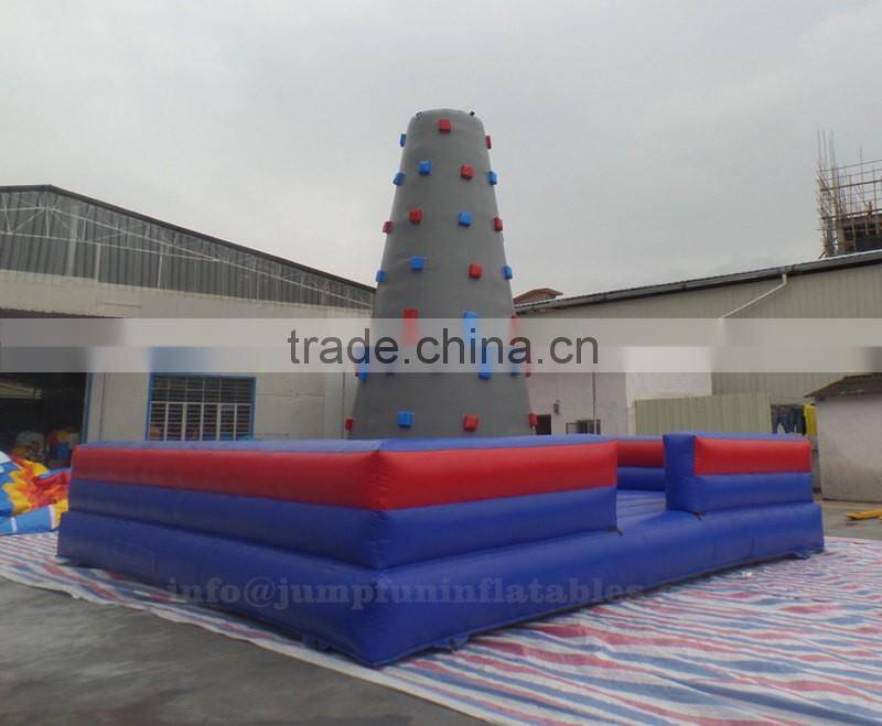High quality Inflatable Climb Wall for children 1000D durable PVC Rocking climbing wall