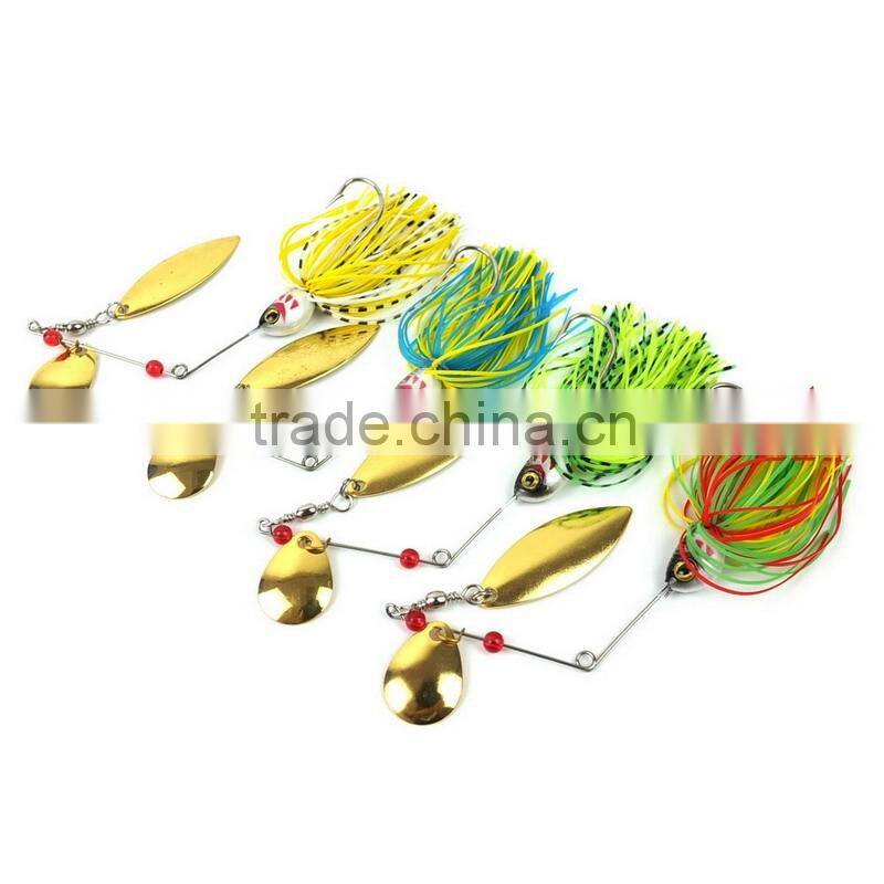 4Colors 20.5g fishing lure Spirit Spinner Bait soft Lures Fishing Hard Bait Blades Hooks Metal Spoons buzzbait