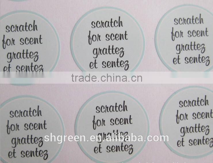 Eco-friendly vinyl sticker for food