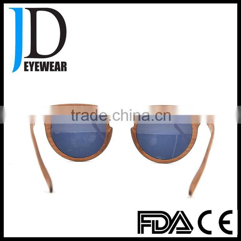 2016 fda approval 100% handmade mirror polarized wooden sunglasses