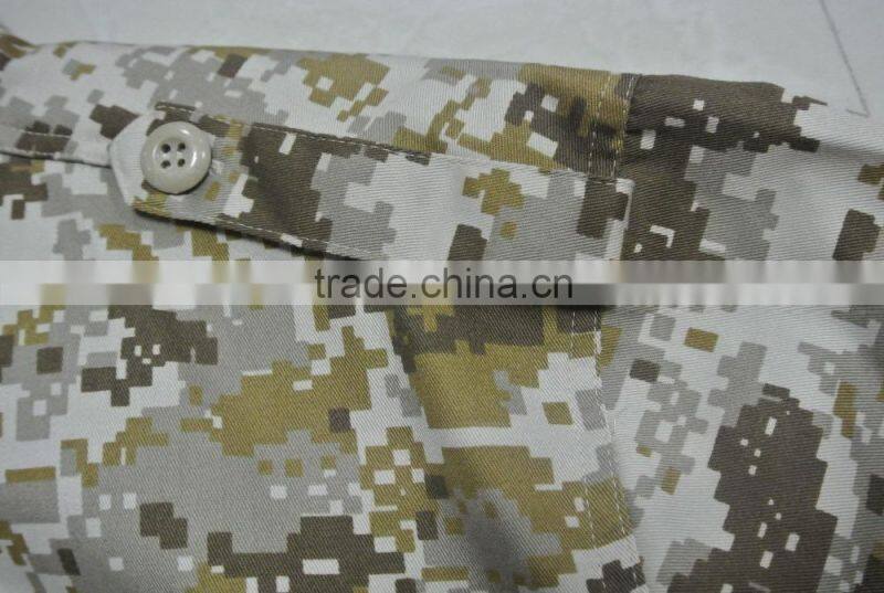 Italy desert digital camoufalge summer short sleeve military shirts