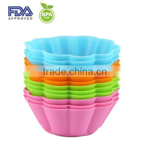 Colorful Silicone Muffin Mold