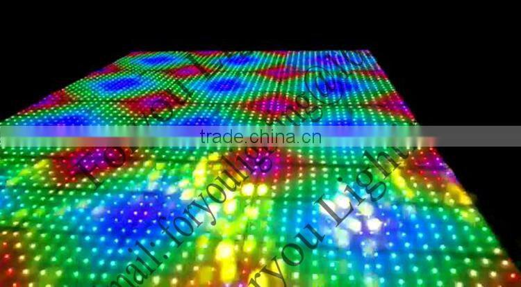 SD-Card 144pcs SMD5050 RGB 3IN1 Interactive Sensitive LED Dance Floor Light FOR DJ Wedding KTV Bar Party Event