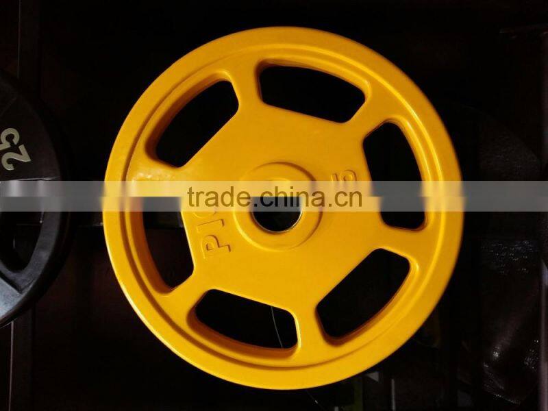 6 Grips durable colorful rubber weight plate