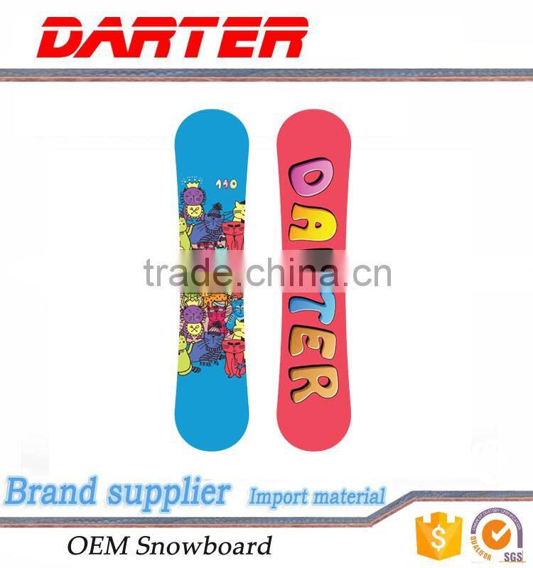Lasted design all mountain colorful kitty pattern bumper snowboard