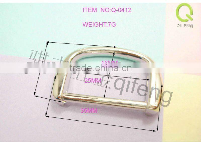 newest fashion bag side metal flat O-rings q-0412-25mm
