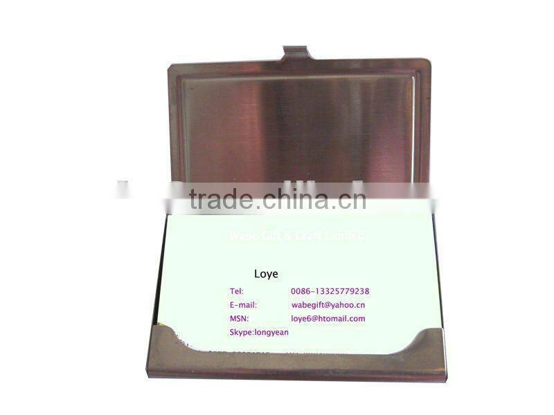 personalized metal business card holder