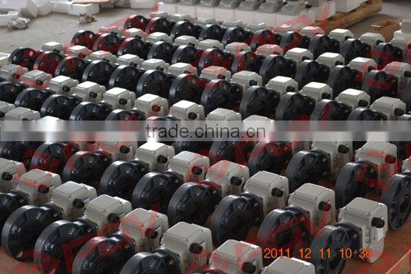 Wafer type plastic upvc 24v on off electric pipe butterfly valve