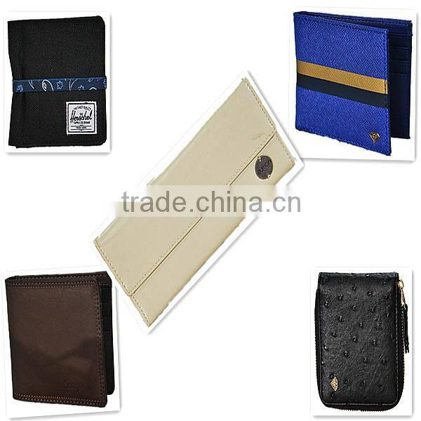 2014 best men's fashion PU leather wallet