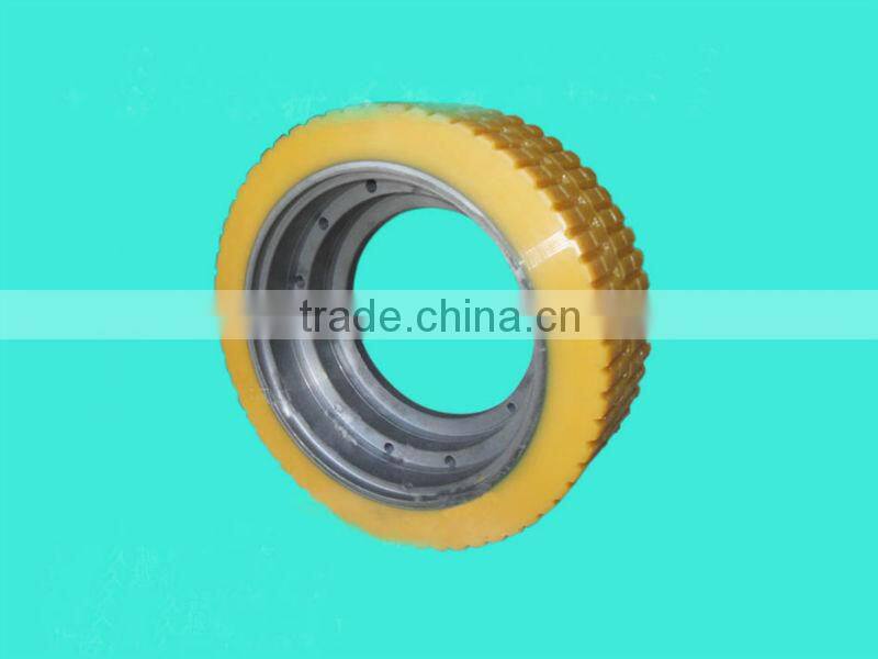pu wheels for tractor mounted raod sweeper
