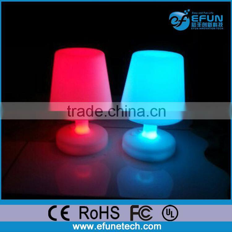 decorative led table craft lamp, battery rechargeable wireless led table lamp