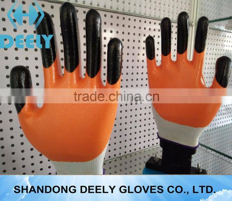 latex garden gloves double gum dipping latex glove