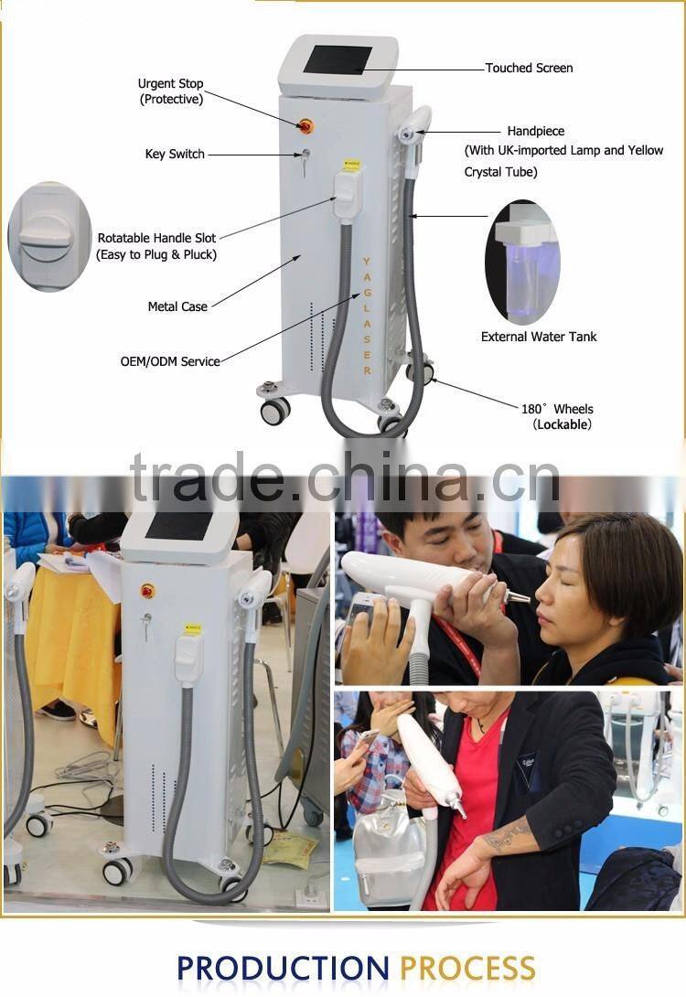 Active Q-Switch EQ Powerful 1064nm 532nm q-switch nd yag laser / Factory low cost yag laser machine
