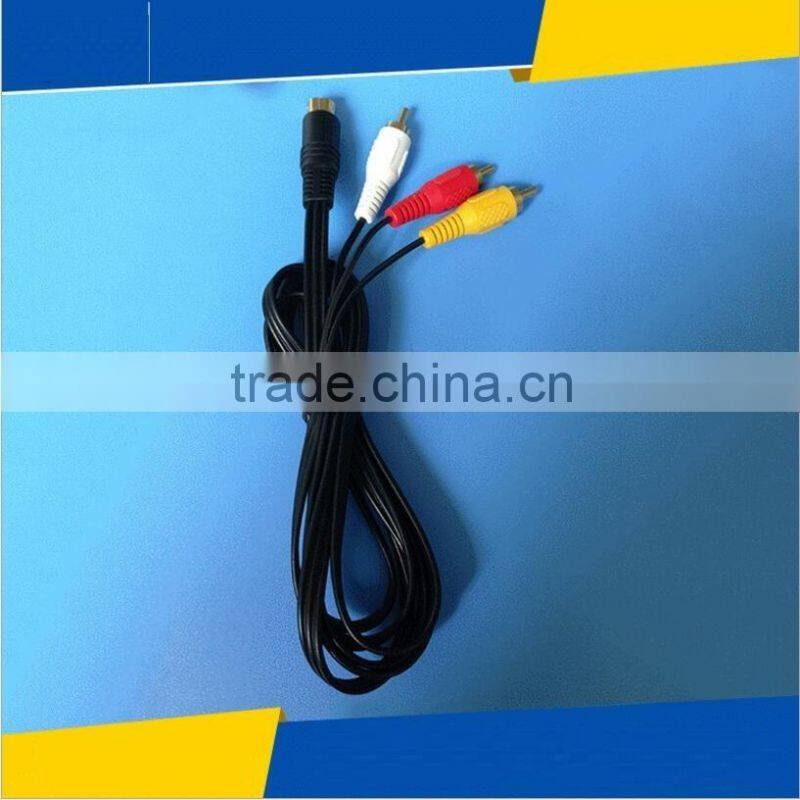 Durable 1.8M 6ft Audio Video AV Cable For Sega For Saturn A/V RCA Connection Cord Hot Sale