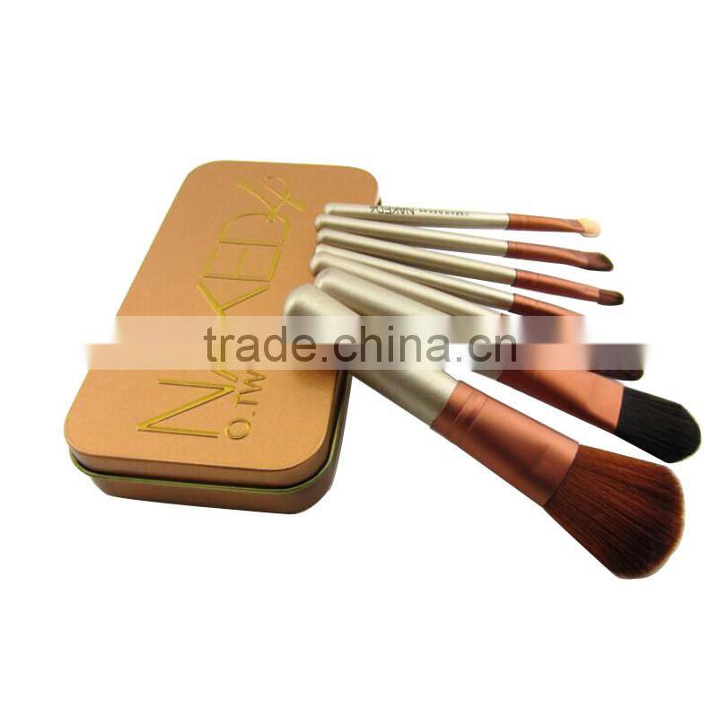 Professional 7pcs set Naked 4 Makeup Brushes Tools Set NK4 Make Up Brush Set