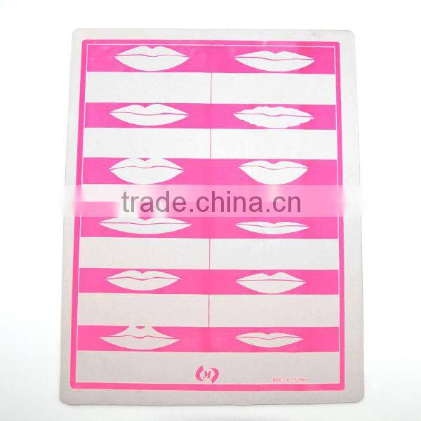 double eyebrow practice skin